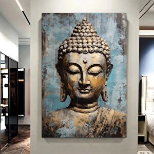 Buddha Kanvas Tablosu, Yoga & Meditasyon Sanatı, Lotuslu Asya Tarzı Ev Hediyesi