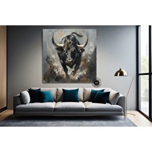 Boğa Kanvas Tablo; Highland Cow; Büyük Sanat