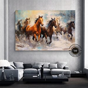 Soyut At Tablosu Kanvas – Yatak Üstü Dekoru, Hayvansever Hediyesi