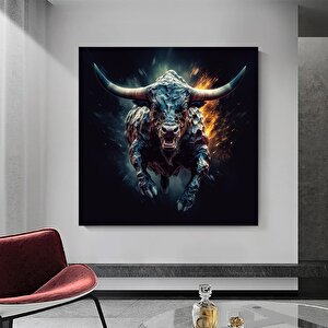 Boğa Posteri, Uzun Boynuzlu Boğa Posteri, İnek Posteri, Boğa Kanvas Baskı