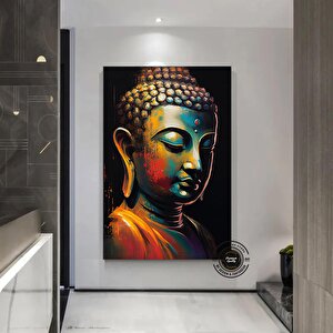 Buddha Kanvas Tablo – Yoga Sanatı; Meditasyon Baskısı; Manzara Duvar Sanatı; Budist Dekor; Lotus Tem 50x70 cm