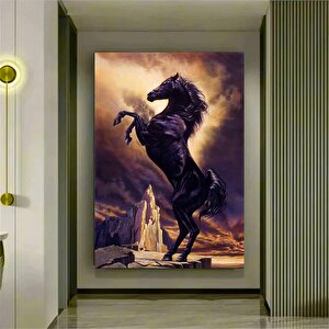 At Tuval Duvar Sanatı Baskısı, At Tuval Baskısı, At Tuval Resmi, Şahlanan At Tuval Dekoru