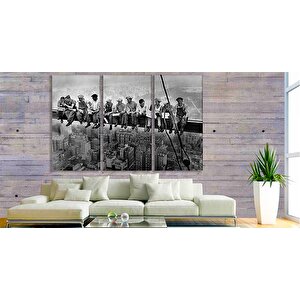 Gökdelen Terasında Öğle Yemeği Fotoğraf Posteri – New York Kanvas; Duvar Sanatı; Ev Dekoru; Tarihi N 80x150 cm