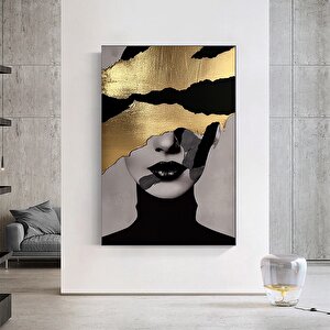 Siyah At Kanvas Baskısı – Vahşi At Duvar Sanatı