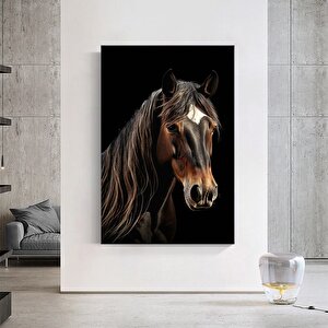 Beyaz At Duvar Sanatı At Dekoru At Resmi Büyük Tuval Sanatı Büyük Resim At Duvar Sanatı Büyük Resim