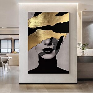 Siyah At Kanvas Baskısı – Vahşi At Duvar Sanatı