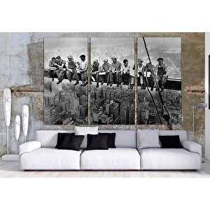 Gökdelen Terasında Öğle Yemeği Fotoğraf Posteri – New York Kanvas; Duvar Sanatı; Ev Dekoru; Tarihi N 30x40 cm