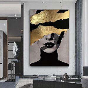 Siyah At Kanvas Baskısı – Vahşi At Duvar Sanatı