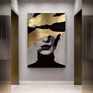 Siyah At Kanvas Baskısı – Vahşi At Duvar Sanatı