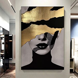 Siyah At Kanvas Baskısı – Vahşi At Duvar Sanatı