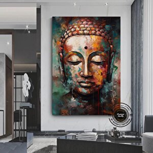 Buda Kanvas Tablosu; Yoga Sanatı; Meditasyon Sanatı Baskısı; Buda Manzara Duvar Sanatı; Budist Duvar 80x120 cm