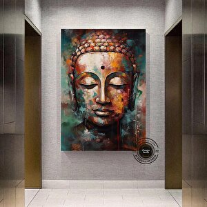 Buda Kanvas Tablosu; Yoga Sanatı; Meditasyon Sanatı Baskısı; Buda Manzara Duvar Sanatı; Budist Duvar 80x120 cm