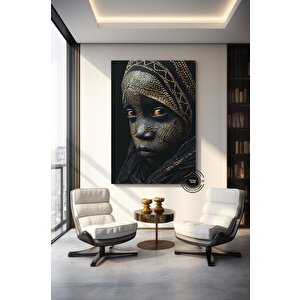 Siyah Çocuk Sanatı Baskısı; Afrika Duvar Sanatı Çok Renkli; Yatak Üstü Duvar Sanatı; Siyah Çocuk Sana