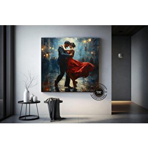 Büyük Kanvas Ev Dekoru, Tango Dans Eden Çift Tablosu