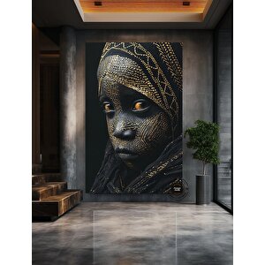 Siyah Çocuk Sanatı Baskısı; Afrika Duvar Sanatı Çok Renkli; Yatak Üstü Duvar Sanatı; Siyah Çocuk Sana