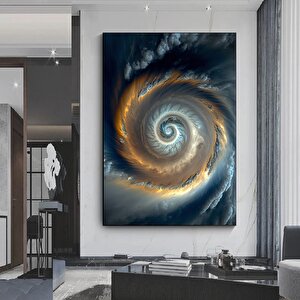 Samanyolu Ai Kanvas Sanatı; Canlı Uzay Sahnesi; Ev & Ofis Dekoru 40x60 cm