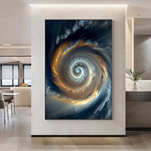 Samanyolu Ai Kanvas Sanatı; Canlı Uzay Sahnesi; Ev & Ofis Dekoru 20x30 cm