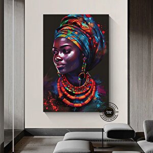 Siyah Kadın Sanatı; Modern Moda Tablo 40x60 cm