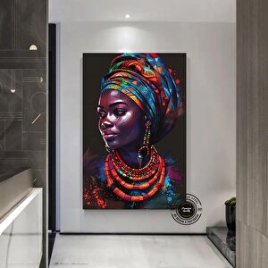 Siyah Kadın Sanatı; Modern Moda Tablo 40x60 cm