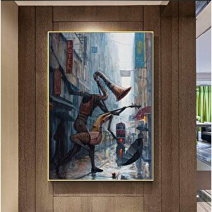 Büyük Dans Eden Tablo; Çift Duvar Sanatı; Dansçılar; Parti Hediyesi; Çok Renkli Kanvas