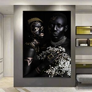 Afrikalı Kadınlar, İskandinav Tarzı Kanvas Portre Posterleri Ve Baskıları 70x100 cm