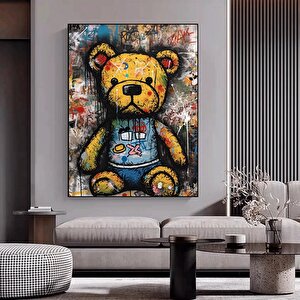 Teddy Ayı Duvar Sanatı – Graffiti Ve Sokak Stili 80x120 cm