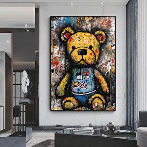 Teddy Ayı Duvar Sanatı – Graffiti Ve Sokak Stili 70x100 cm