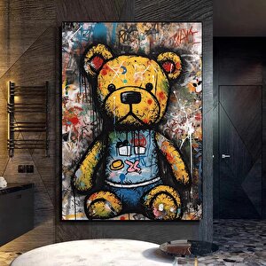 Teddy Ayı Duvar Sanatı – Graffiti Ve Sokak Stili 50x70 cm