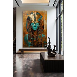 Mısır Mitolojisi Duvar Sanatı, Mısır Kültürel Duvar Resmi, Antik Mısır Duvar Sanatı, Antik Ev Dekoru 80x150 cm