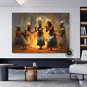 Afrika Kadın Portresi, Afrika Amerikan Kültürü, Afrika Kabilesi Duvar Sanatı 50x70 cm