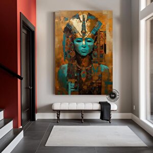 Mısır Mitolojisi Duvar Sanatı, Mısır Kültürel Duvar Resmi, Antik Mısır Duvar Sanatı, Antik Ev Dekoru 120x150 cm