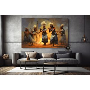 Afrika Kadın Portresi, Afrika Amerikan Kültürü, Afrika Kabilesi Duvar Sanatı