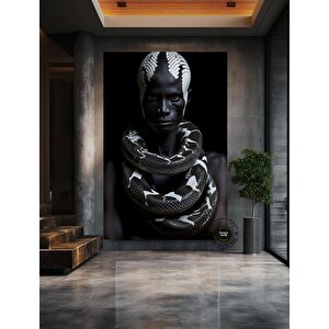 Afrika-amerikan Kültürü Duvar Dekoru, Afrika Sembolleri Ve Soyut Kanvas