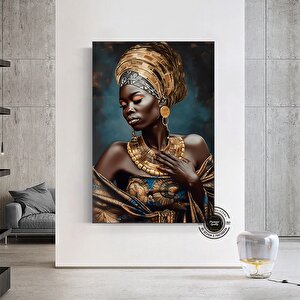 Siyah Kız Sanatı Baskısı, Siyah Kadın Tablo, Afrikalı Duvar Sanatı Kanvas Soyut, Siyah Kız Tablo