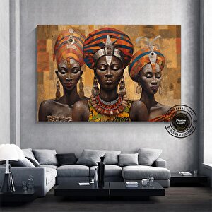 Afrikalı Figürler Kültür Duvar Sanatı; Afrikalı Kadın Duvar Dekoru; Yerel Afrikalı Soyut Duvar Sanat
