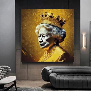 Kraliçe Ii. Elizabeth Tuval Duvar Sanatı. Kraliçe Ii. Elizabeth - Modern Resim Sanatı, Modern Dekor