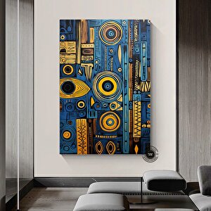 Afrika-amerikan Kültürü Duvar Sanatı; Sembolik Kanvas 90x150 cm