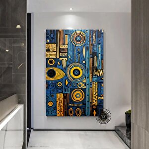 Afrika-amerikan Kültürü Duvar Sanatı; Sembolik Kanvas 90x150 cm