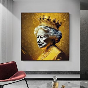 Kraliçe Ii. Elizabeth Tuval Duvar Sanatı. Kraliçe Ii. Elizabeth - Modern Resim Sanatı, Modern Dekor