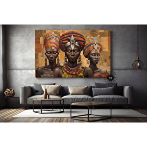 Afrikalı Figürler Kültür Duvar Sanatı; Afrikalı Kadın Duvar Dekoru; Yerel Afrikalı Soyut Duvar Sanat