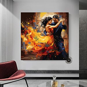 Ev Dekoru Kanvası, Büyük Kanvas, Dans Eden Çift Tablosu, Müzik Odası Sanatı