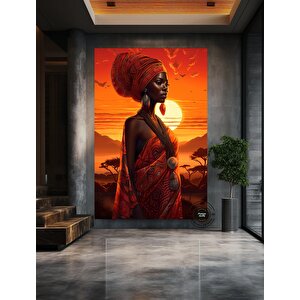 Afrika–amerikan Kültürü Duvar Sanatı; Afrika Kültürü Dekoru; Yerel Kadın Duvar Sanatı; Soyut Kanvas;