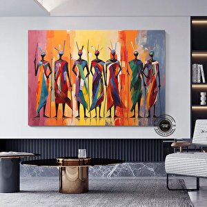 Afrika Amerikan Kültürü Duvar Sanatı, Afrika Kültürü Duvar Dekoru, Yerel Kadın Duvar Sanatı 30x40 cm