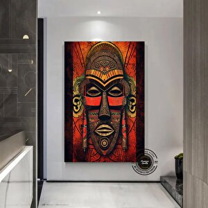 Kabile Maskesi Afrikalı Sanatı Çerçeveli Poster; Afrika Maskesi; Afrika Duvar Sanatı; Afrikalı Ameri 50x70 cm