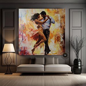 Afrikalı Kadın Duvar Sanatı – Makyaj Dekoru 60x60 cm