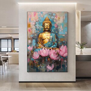 Budizm Siyah Buda Heykeli Guatemala Buda Tapınağı Kanvas Baskı Hediye Fikri Ev Dekoru Duvar Sanatı B
