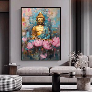 Budizm Siyah Buda Heykeli Guatemala Buda Tapınağı Kanvas Baskı Hediye Fikri Ev Dekoru Duvar Sanatı B