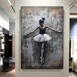 Bale Dansçısı Grafiti Poster Baskısı, Dans Eden Bale Dansçısı Duvar Sanatı. Sokak Sanatı Tuvali. 50x70 cm