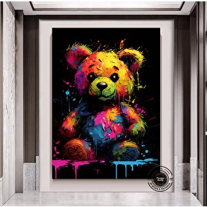 Oyuncak Ayı Duvar Sanatı, Oyuncak Ayı Grafiti Sanatı, Oyuncak Ayı Sokak Sanatı, Grafiti Duvar Sanatı