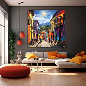Kolombiya Duvar Sanatı | Cartagena & Bogota | Kanvas Baskılar | Kolombiya Ev Dekoru | Latin Sanatı |